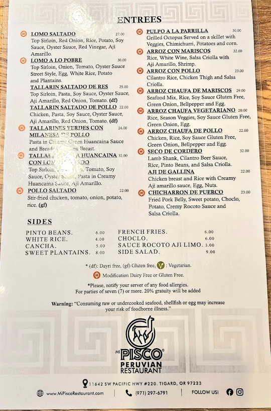 Mi Pisco Peruvian Restaurant图片