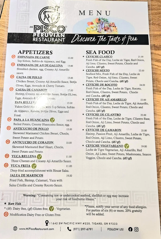 Mi Pisco Peruvian Restaurant图片