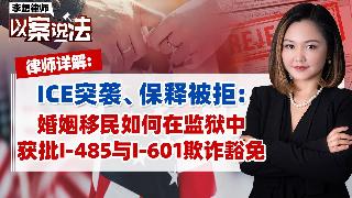 ICE突袭丶保释被拒：婚姻移民如何在监狱中获批I-485与I-601欺诈豁免？《李想律师...